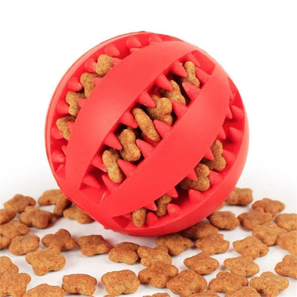 Natural Interactive Rubber Ball Tooth Cleaning Toy