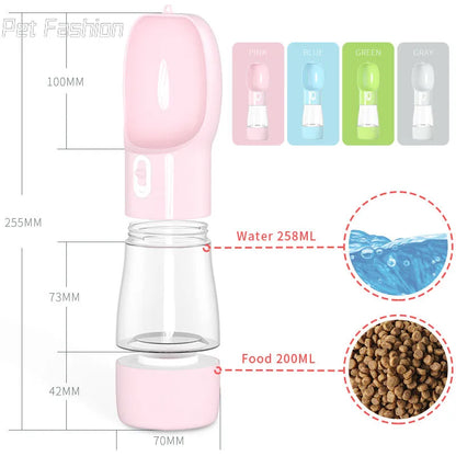 2023 Pet Dog Portable Water Bottle Feeder Bowl